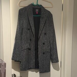 Gray Vince Canute Double-Breasted Blazer